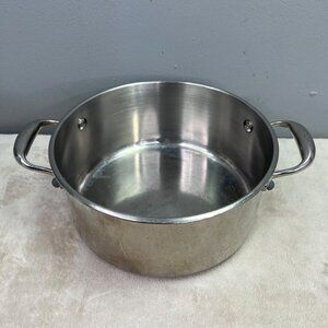 Emeril Lagasse 5 Qt Stainless Steel Copper Bottom Stock Pot QQQ02 Double Handle